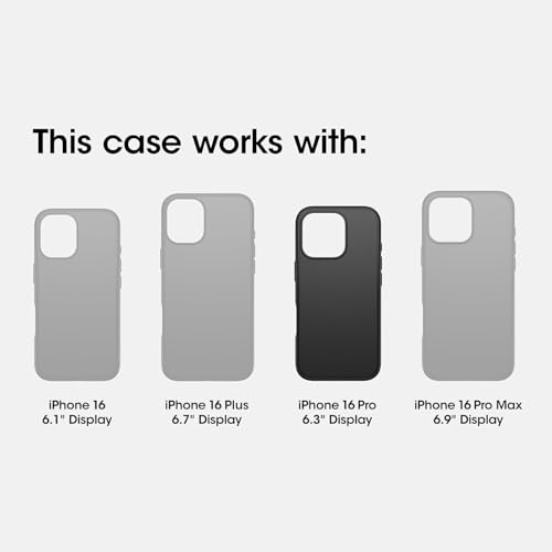 Image of OtterBox iPhone 16 Pro (Only) Defender Series MagSafe Case - Stonewash (Blue & Black) - Built-in Magnets - Screenless - Rugged & Durable - with Port Protection
