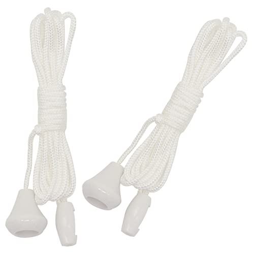 2pcs Replacement Cord Pull for Ceiling Switch Nylon Pull Cord Light Switch Bathroom Light Pull Cord Cord Spare Ceiling Light Switch Pull Cord for Light Switch for Ceiling Switches Bathroom Light-1.5m