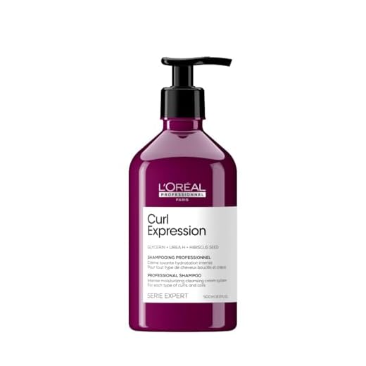 L'Oréal Professionnel Haarshampoo für welliges und lockiges Haar, Serie Expert, Curl Expression Intense Moisturizing Cleansing Cream, 500 ml