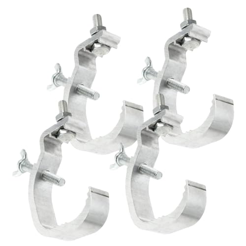 Crochets pour projecteurs de scène en aluminium argenté pour structure de pont truss lot de 4