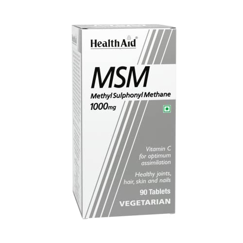 HealthAid MSM 1000mg - 90 Vegetarian Tablets