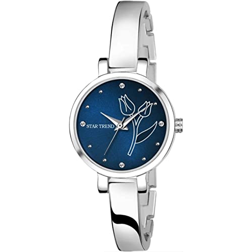 STARTREND ST-70 Analogue Silver Strap and Blue Coloured DAIL