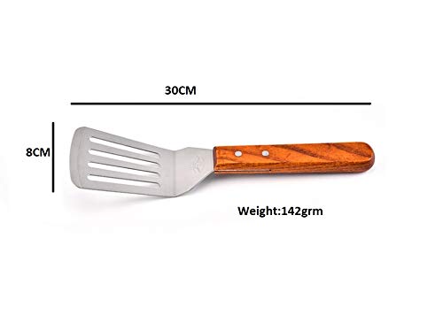 we3 Heavy Duty Turner for Skillets, Griddles & Grills | Great for Pancake Flipper, Fish, Eggs, Burgers, Omelet & More (Medium 30 * 8cm) - Image 3 thumbnail