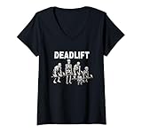 Photo Gallery donna deadlift fit skeletons & zombies divertente allenamento halloween palestra maglietta con collo a v Photo Gallery donna deadlift fit skeletons & zombies divertente allenamento halloween palestra maglietta con collo a v