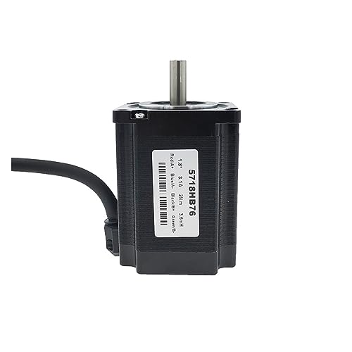 ZKLGS Stepper Motor, 57 Stepper Motor 76mm 2 Phase 1.8 Degree 3.1A 2N.m Hybrid Driver Motor Nema 23 Step Motor for 3D Pr