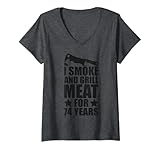 Funny BBQ Birthday Party Designs for 74th Birthday