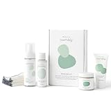 Esembly Skincare Kit, Baby Arrival Gift Set with Organic Diaper Creams, Reusable Organic Cotton Wipes and Wipe Cleanser with Foamer - Mama and Baby Essentials for Cloth Diapering
