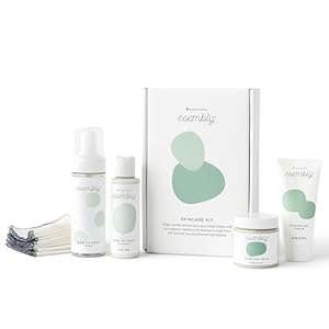 Esembly Skincare Kit, Baby Arrival Gift Set with Organic Diaper Creams, Reusable Organic Cotton Wipes and Wipe Cleanser with Foamer – Baby Essentials for Cloth Diapering – For Mama and Baby
