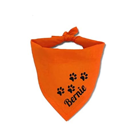 Personalisiert Hunde Bandana, Verstellbare Hunde Dreiecks Halstuch, Wunschname, Gestickt Name des Hundes, Baumwolle Hunde Bandana Kopftücher Hundehalstuch Dreieckstuch Cover
