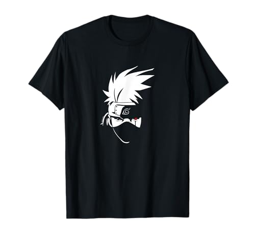 Naruto Shippuden Kakashi Head Anime Camiseta