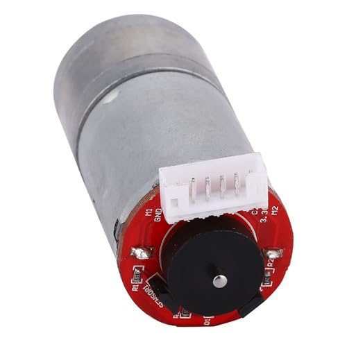 Smart Car Kit, DIY Encoder Gear Motor with 65mm Wheel and Mounting Bracket DC12V 500RPM for Machinery Equipment