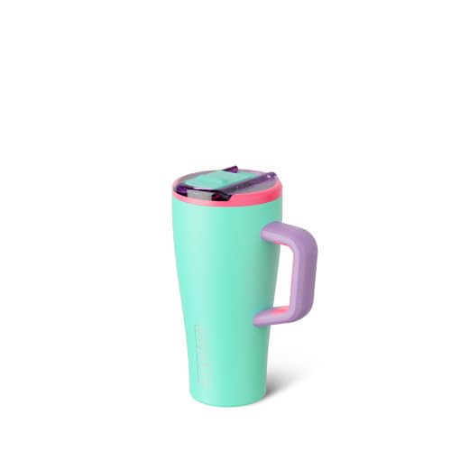 Image of BruMate Era Flip 20oz Kids Tumbler with Covered Flip Down Straw | 100% Leakproof Insulated Kids Cup | Made of Stainless Steel | Cup Holder Friendly | 20oz (Stardust)