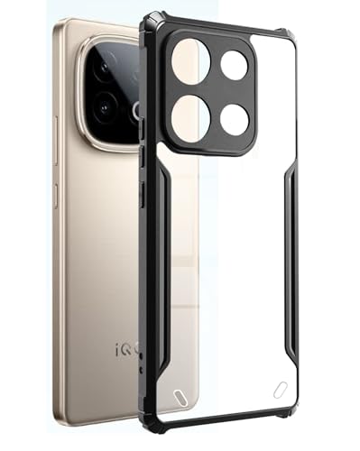 Image of SPAZY CASE iQOO Neo 10 5G Back Cover | Transparent Crystal Clear Hard PC Back Case with TPU Bumper, Drop Protection Case Cover for iQOO Neo 10 5G