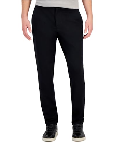 Alfani Mens Modern Knit Suit Dress Pants, Black, 36W x 32L