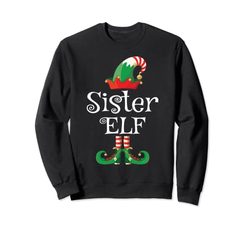 Sister Elf Shirt Girls Gift Elf Matching Family Christmas Sudadera