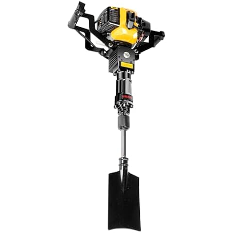 VPABES 52cc 2-Stroke Planting Shovel Drilling Machine, Gas Powered Garden Tree Digger Single Cylinder Portable Excavator Garden Tree Digger Post Hole Digger for Garden Farm Home Cover