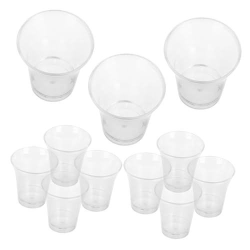 Abaodam 200個 使い捨て耐久プラスチック聖餐式コップ 標準聖餐トレイ対応 教会礼拝用宗教儀式向けクリアカップ
