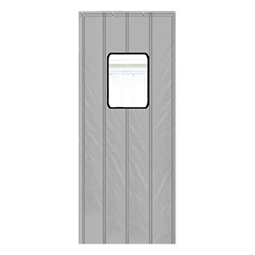 Cortina térmica de algodón para puerta, insonorizada, gruesa, cálida, eficiente energéticamente, para habitaciones y cocinas, antitormentas de nieve, ideal para aire acondicionado y calefactores