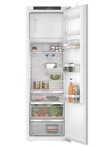 Bosch KIL82ADD0, Serie 6, Einbau-Kühlschrank mit Gefrierfach, 177,5 x 56 cm Nische, 246 L Kühlen & 34 L Gefrieren, Made in Germany, längere Frische, MultiBox, Ablagen aus Sicherheitsglas, sehr leise