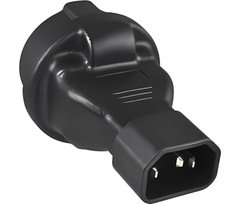 YAODHAOD C14 auf Schuko Stromadapter Kaltgerätestecker, CEE Adapter Kaltgeräte Verlängerung für USV