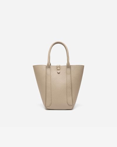 Image of NEWBELLA Women's Bucket Bag-Vegan Leather Vintage Shoulder Purse with Adjustable Crossbody Strap & Inner Pouch (Apricot Bucket)