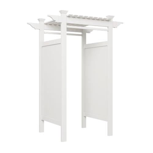 Zippity Oceanside Outdoor Shower Enclosure, White Vinyl DIY Kit