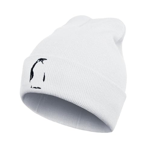Ozrhuve Penguin Gifts for Women Cute Beanie Winter Knit Hat Embroidered Cuffed Skull Caps...