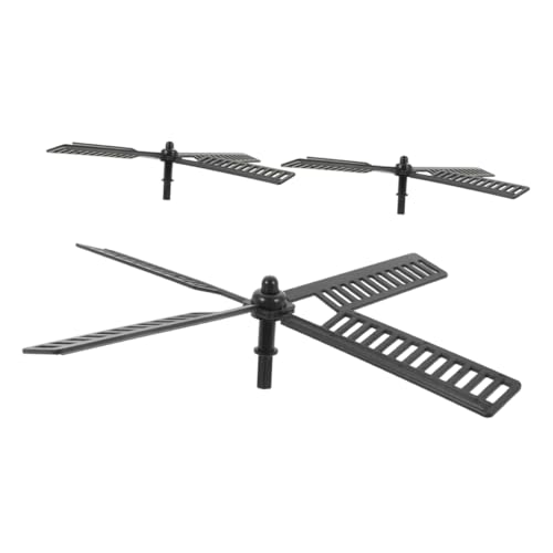OFFSCH 3 Aspas De Ventilador De Molino De Viento: Faro Solar De Plástico para Decoración De Jardín, Aspas De Molino De Viento Impermeables para Exteriores, para Patio, Césped.