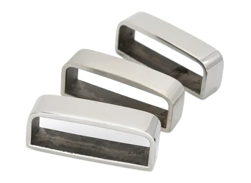 Hebillas de acero inoxidable D de 40 mm con acabado premium para alta marroquinería