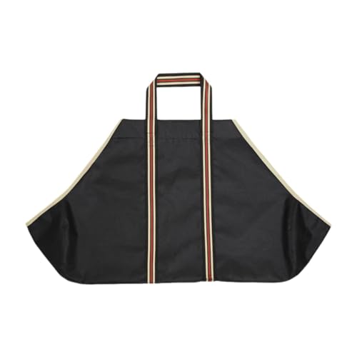 MagiDeal Portador de leña para leña, resistente y portátil, bolsa de transporte de madera para senderismo, exteriores, pesca, interior