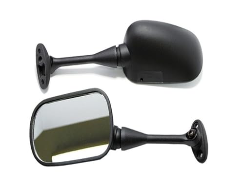 Espejos de extremo de manillar para Suzuki GSXR 750 y 600 retrovisores de moto negros 2 Uds