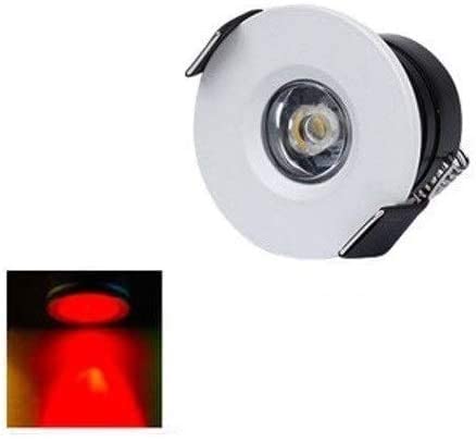 Spot LED cave à vin encastrable 1W lot de 3 mini lampes de plafond rouge rosso