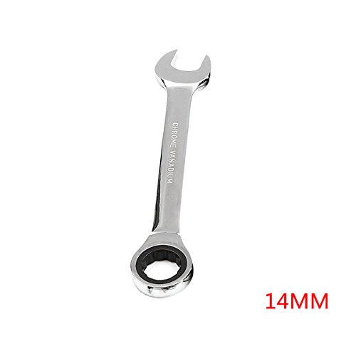 Fangfeen 6 mm a 32 mm Gear Wrench Cromo vanadio Métrica Fijo Herramientas carraca Llave Mano