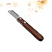 VICASKY 1Pc Pet Dematting Brush Stainless Steel Undercoat Rake for Dogs Shedding and Grooming Tool Ergonomic Handle for Comfort for Thick and Wired Coats Dark