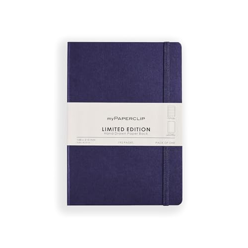 Carnet de notes A5 myPAPERCLIP aubergine pour organiser vos projets quotidiens