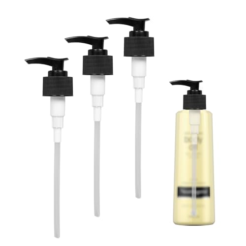 Elvxhke Dispenser Pump Compatible with Neutrogena Body Oil 16 floz,3 Pack Pump for 16oz Body Oil Bottle（Oil not Included）