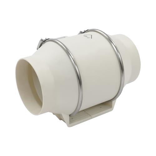 czyuRachel Ventilador de tubo de 125 mm, 40 W, ventilador de canal en línea, múltiples opciones de configuración, extractor, ventilador, motor de cobre puro