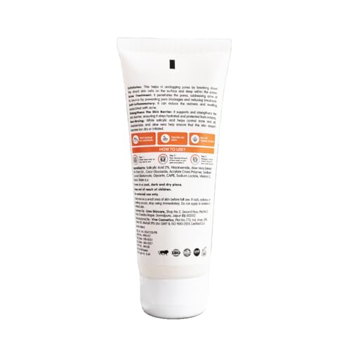 Image of Welface Acne Luxe Face Wash with Vitamin C, 2% Salicylic Acid & Niacinamide | Anti Acne Face Cleanser for Men & Women | Deep Pore Cleansing, Oil Control, Blackhead & Pimple Removal | Brightening Face Wash for Oily, Acne-Prone & Combination Skin | Removes Dirt, Excess Sebum & Tan | 100 ml
