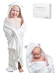 DaisyGro Luxury Hooded Towels For Kids Extra Large 90x90cm, Newborn Baby Bath Towel or Older Kids Poncho Towel, Thick Soft Absorbent Bamboo, Gift Boxed For Baby Shower. British Seller