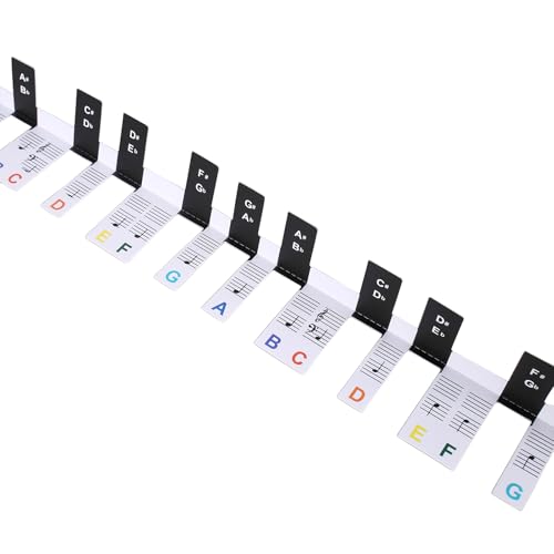DOUDINGMAO Piano Keyboard Stickers Electronic Piano Keyboard Note Stickers Removable Note Labels for Beginners Learning Piano