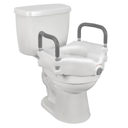 Orthologics™ Raised Toilet Seat with Padded Handles, Adjustable Toilet Seat Riser for Elderly Disabled Adults 4" inch with Lid, Elevated Toilet Seat Booster Raiser for Adults M11