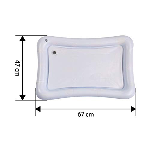 SUNSHINEMALL Wassermatte Baby Bpa Frei 66×50CM Wasserspielmatte Baby Wasser Spielmatte Sensorik Spielzeug Krabbelmatte Baby 3 6 9 Monate Tummy Time Toys Water Mat(Blaue Meereswelt)