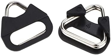 Stainless Steel Triangle Split Ring,Camera Strap Hook Lug Ring, with Plastic Cap,for Belt Hook Lanyard for Camera Shoulder Strap (2 pcs )