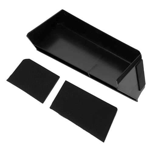 FUELHOOD フォルクスワーゲン ゴルフ8用 センターコンソールアームレストオーガナイザートレー アームレストインサートトレー 収納ボックス ABS ブラック