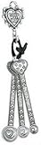 Ganz 4-Piece Measuring Spoons Set, Mini, Hearts