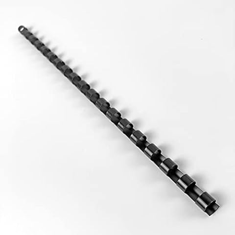 HOUYEE 19 Ring Plastic Binding Comb,5/16 Inch Diameter,40 Sheet Capacity,Letter Size Black Binding Comb Spines (5/16 inch, 100 Pack, Black) Cover