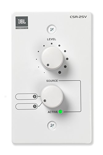 JBL Commercial CSR-2SV-WHT Remote Wall Volume Control for CSM Mixer White