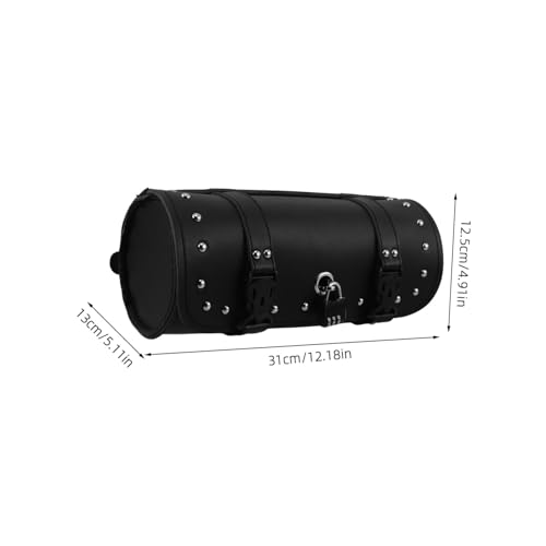 Sacoche de fourche en cuir synthétique avec code pour cyclomoteur - 2