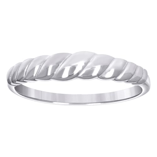 Bague torsadée en argent pour accessoiriser votre look de bureau ou de soirée