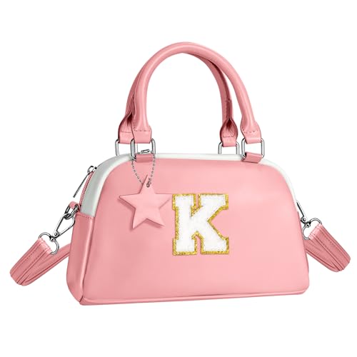 Elilier Girls Kids Crossbody Bag - Gifts for Girls Kids Toddler | Letter Pink Purse for Girl Kid, Toddler Purse Wallet, 4-12 Year Old Girl Birthday Gifts for Daughter Granddaughter Sister